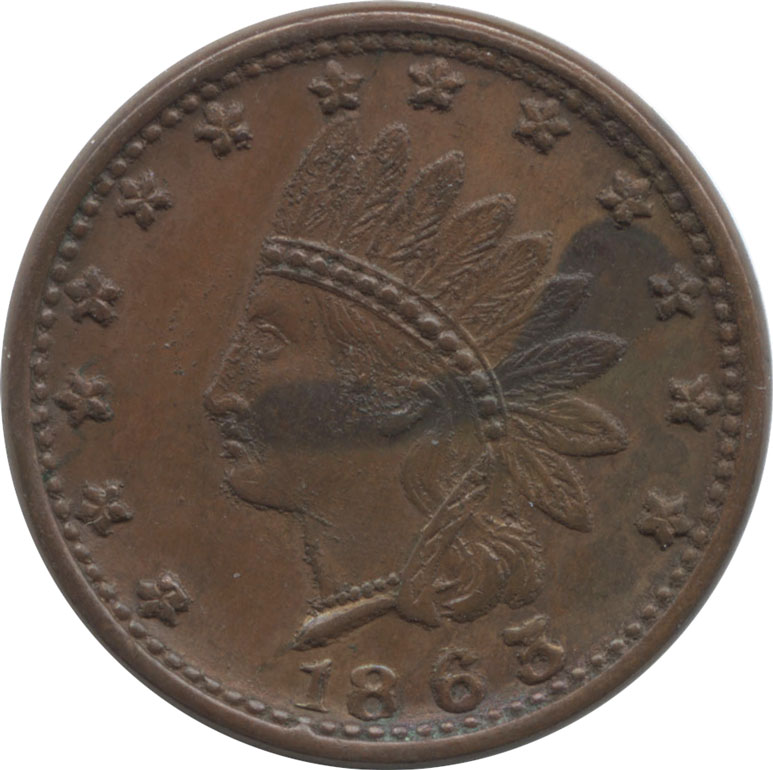 ダルマコインショップ / アメリカ 1セント銅貨 南北戦争トークン（代用