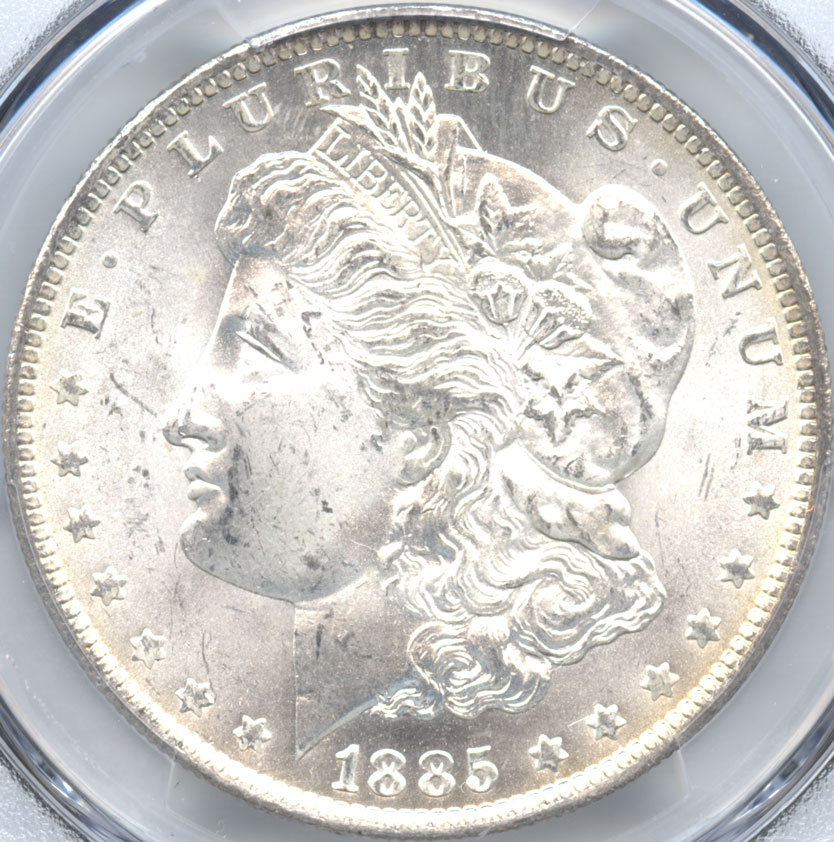 売り切れ】アメリカ 1ドル銀貨 1885(O) モルガンダラー PCGS-MS66