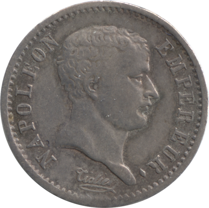 フランス 1/4フラン銀貨(Quart Franc) 1807(A) ナポレオン1世(1804-1814・1815)｜ダルマコインショップ