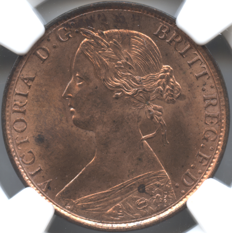 イギリス ハーフペニー銅貨 1862 ヴィクトリア(1837-1901)&ブリタニア 