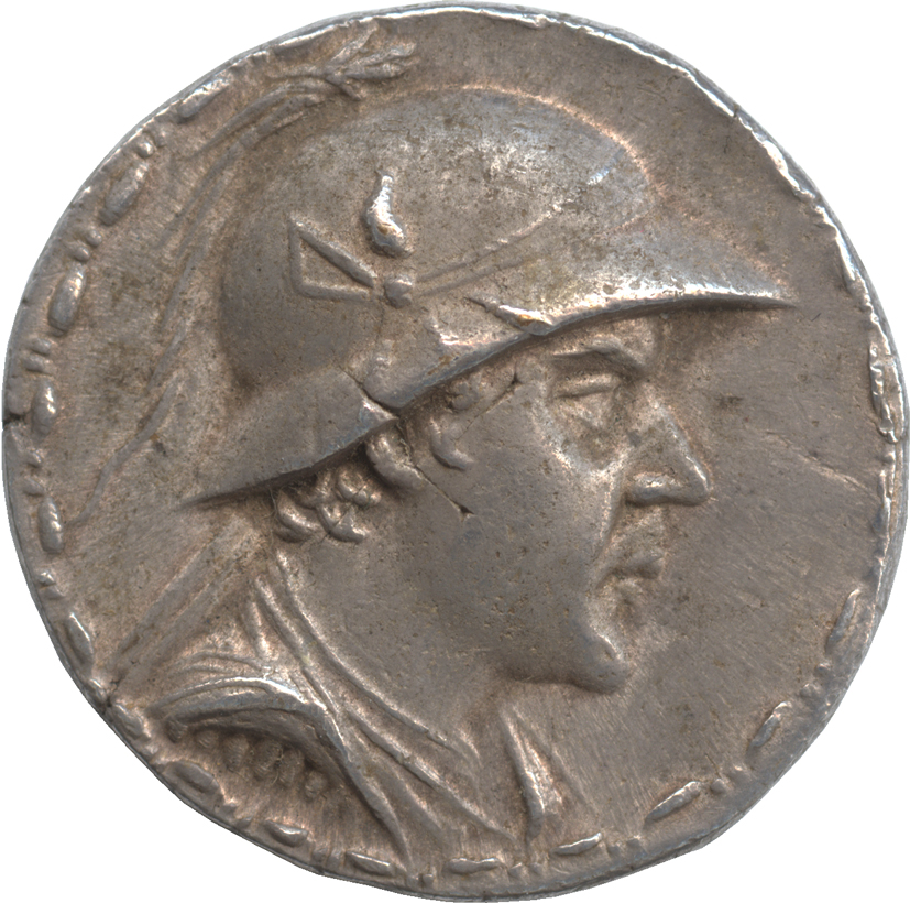 バクトリア王国 テトラドラクマ銀貨 エウクラティデス1世(在位:紀元前 