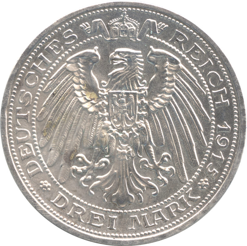 最終値下げ】1912A ドイツ プロイセン 3マルク銀貨 AU DETAILS | www